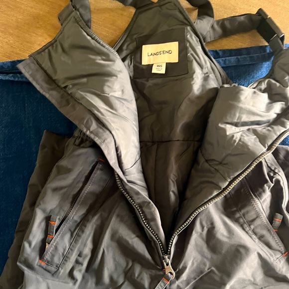 Lands End Boys Ski Bibs. Size 10 Slim. - Picture 1 of 4